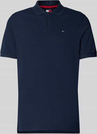 Tommy Jeans Regular Fit Poloshirt aus reiner Baumwolle in Marine, Gr&ouml;&szlig;e XXL
