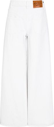 A.W.A.K.E Mode Mirrored Effect Wide-leg Denim Jeans - White - 38 (UK10 / S)