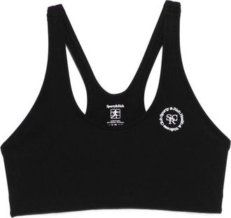 Sporty & Rich SRHWC Logo Cropped Sports Bra