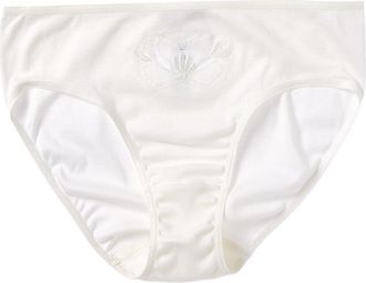 Hanro Hanro Floral Embroidered Hi-Cut Brief