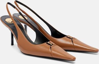 Saint Laurent Babylone Breteuil leather slingback pumps