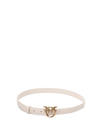 Pinko Love Birds Thin Leather Belt