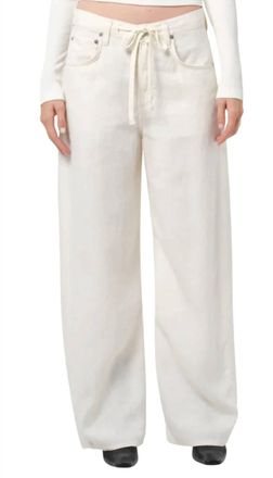 Citizens Of Humanity Brynn Drawstring Trouser In Ivory