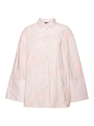 Rotate Oversized Shirt With Floral Details