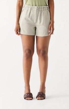 Dex Clothing Paper Bag Shorts In Celery Wash