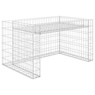 vidaXL Vidaxl - Cobertizo De Cortac&eacute;sped Con Arriate Alambre Acero 110x80x60 Cm