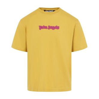 Palm Angels Heren, Tops, Geel, Maat: S Katoen