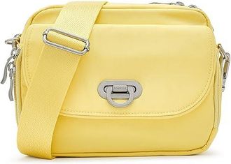 Baggallini Coastal Flip Lock Camera Bag Crossbody Cross Body Womens Handbags Butter Yellow