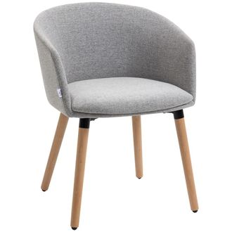 HOMCOM Sill&oacute;n individual 57x56x72 cm gris