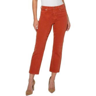Liverpool L.A. Kennedy Jeans Womens Cinnabar Straight Leg Ankle FROG199