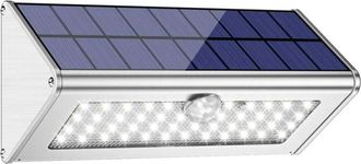 OEM L&aacute;mpara Solar De 46 Led, 4500 Mah, Para Exteriores, Con Carcasa De Aleaci&oacute;n De Aluminio, Resistente Al Agua, Sensor De Movimiento, Ideal Para Porches,