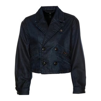 G-Star Cropped Peacoat Jacket - Heren - Zomerjassen - Blauw - L - Jassen