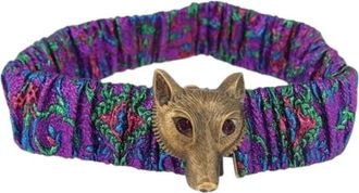 Gucci Pre-owned Belts, female, Purple, Size: ONE SIZE Pre-owned Suede Belt