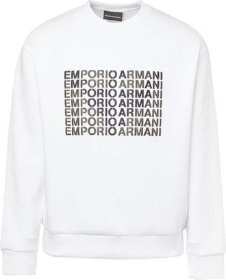 Emporio Armani Hombre, Sudaderas, Blanco, Talla: L