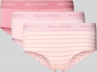 Marc O'Polo Slim Fit Panty aus Baumwoll-Mix im 3er-Pack in Rosa, Gr&ouml;&szlig;e XS