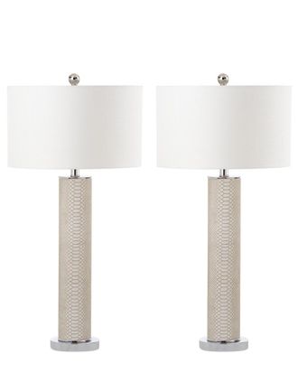 Safavieh Set Of 2 Ollie 32In Table Lamps