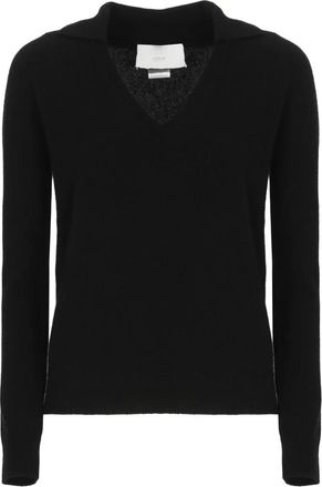 VANIS&Eacute; Zwarte Kasjmier V-Hals Trui - Dames - Cashmere truien - Zwart - S - Kasjmier - Truien & Vesten