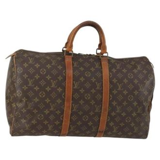 Louis Vuitton Pre-owned Weekend Bags, female, Brown, Size: ONE SIZE Pre-owned Weekend Bag