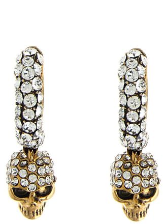 ピアス Alexander Mcqueen Pave Faceted Earrings - Silver Tone Alexander Mcqueen Pave Faceted - Silver Tone | THE LIST