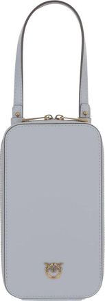 Pinko Phone Accessories, female, Blue, Size: ONE SIZE Zip-around Leather Smartphone Case