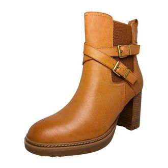 Carmela Heeled Boots, female, Brown, Size: 10 US stivali e stivaletti Pelle