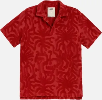 OAS Mens Loefy Polo Shirt In Red