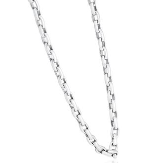 Pompeii3 Mens 14k Gold (79gram) or Platinum (148gram) 6.5mm Link Chain Necklace 21