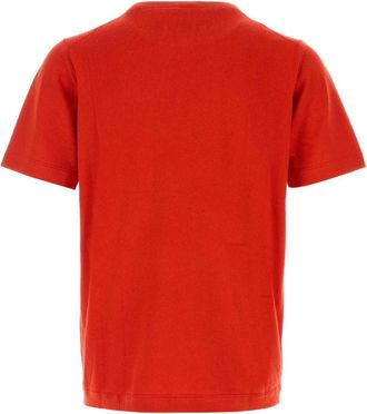 Extreme Cashmere Mens Red Knit N&acirc;&deg;394 T-Shirt Tomato Exterior: Cotton Cashmere Maglieria Sweater