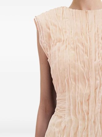 Gemy Maalouf crinkled dress - Neutrals