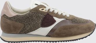 Philippe Model Sneakers basse Blville in pelle scamosciata e lurex con suola dentellata