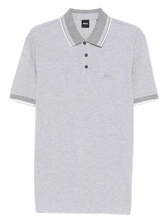 BOSS Polo con bottoni - Grigio