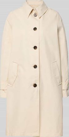 s.Oliver Red Label Regular Fit Trenchcoat aus Baumwoll-Mix in Kitt, Gr&ouml;&szlig;e 32