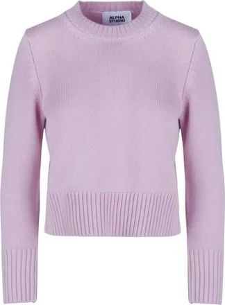 Alpha Studio Maglieria Girocollo - - Knitwear - Donna - Rosa - M