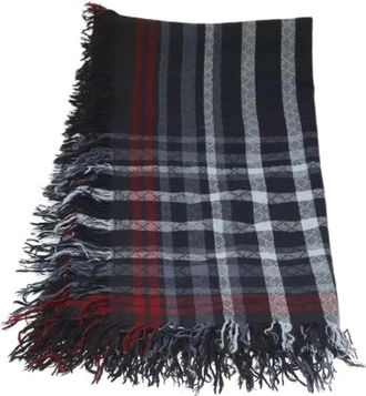 Gucci Pre-owned Scarves, female, Blue, Size: ONE SIZE Pre-owned Vintage Stole