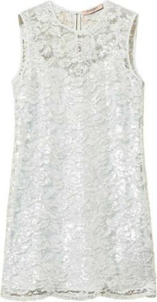 Twin-Set Mini Dress with Delicate Lace Overlay