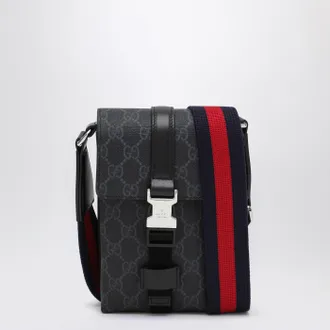 Gucci Mini shoulder bag in black GG Supreme fabric