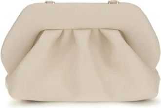 Themoir&egrave; Borsa a mano con design arricciato - - Bags - Donna - Beige - ONE SIZE