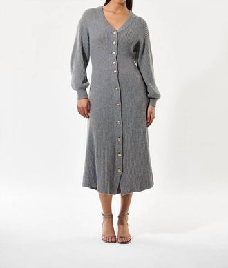 Kudibal Copenhagen Lenora Midi Dress In Gray