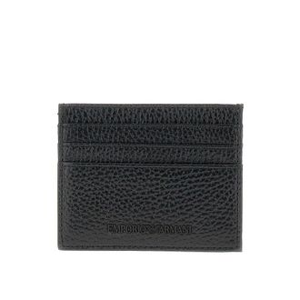 Emporio Armani Grained leather cardholder Man One Size