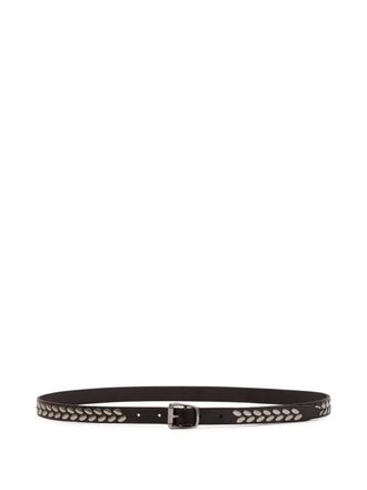 Christophe Lemaire almond stud belt - unisex - Calf Leather/Steel/Zamak - 100 - Neutrals