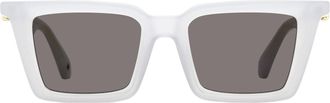 Off-white OERI13U Rectangular Acetate Sunglasses - White