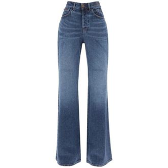Chlo&eacute; Flare Jeans, female, Blue, W26, Classic Denim Jeans for Everyday Wear