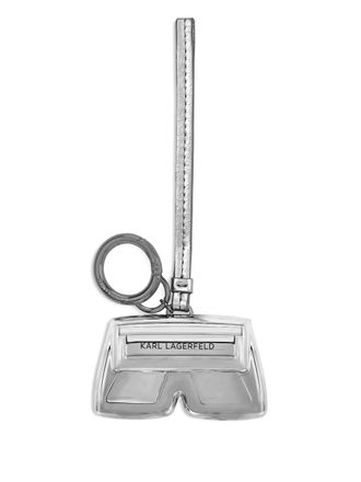 Karl Lagerfeld Ikon K clutch charm - women - Resin/Polyurethane - One Size - Silver