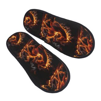 Generic Fire Horse Men Women House Shoes Slip On Sliders Breathable House Slippers For Bedroom Winter Outdoor M