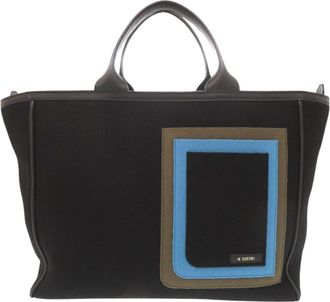 Valextra Black Leather Tote Bag (Pre-Owned)