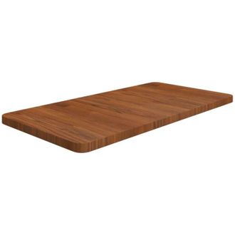 vidaXL Bathroom Countertop Dark Brown 80x40x2.5cm Treated Solid Wood Vidaxl