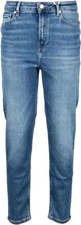 Tommy Hilfiger Slim-fit Jeans - Dames - Slim Fit Jeans - Blauw - W32 - Katoen - Jeans