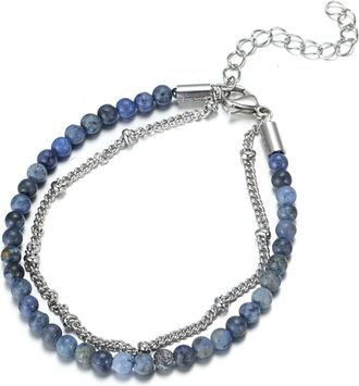 Firetti Fusskette »Schmuck Geschenk KörperSchmuck« mit Türkis, Achat oder Dumortierit