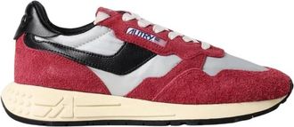 Autry Low Top Sneakers met Veters - Dames - Sneakers - Rood - 36 EU - Katoen - Schoenen