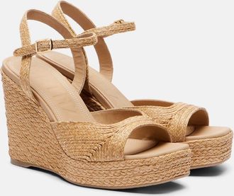Souliers Martinez Espadrillas Summer in rafia con zeppa